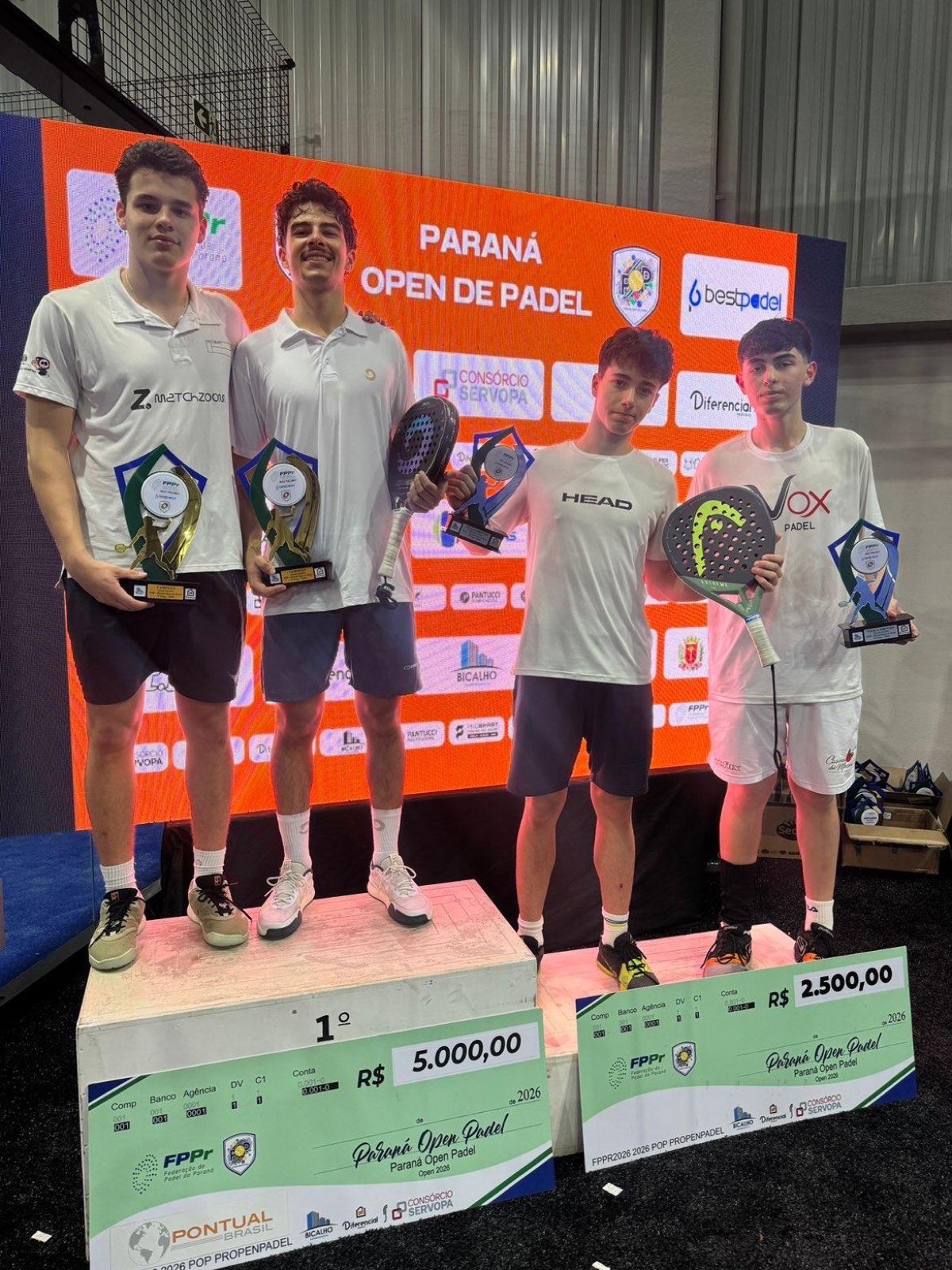 Pódio do Paraná Open de Padel 2026, foto 9 de 11